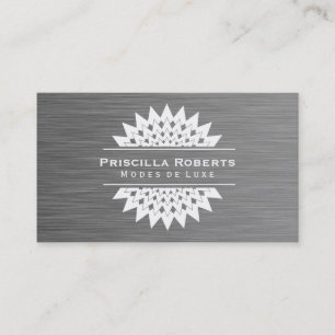 Boutique Steel   Modern Luxe 2 Business Card
