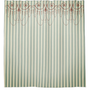 Boutique Stripes Blue / Chandeliers -
