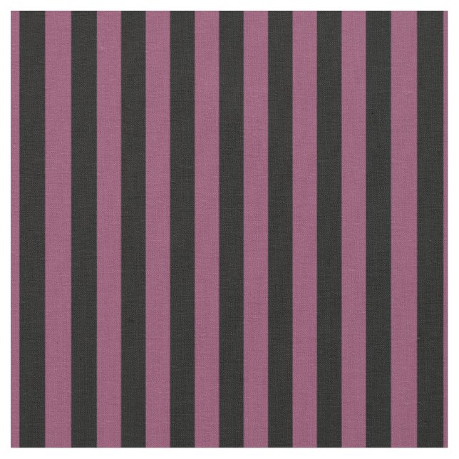 Boutique Stripes - Fabric Pink Black (Close Up)