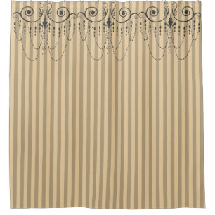 Boutique Stripes Grey / Chandeliers -