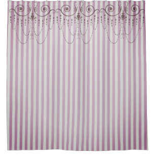 Boutique Stripes Lavender / Chandeliers -