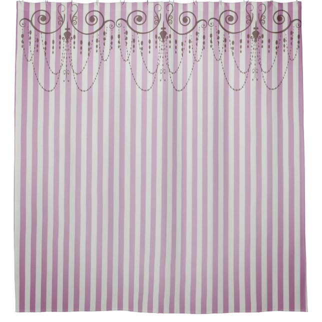 Boutique Stripes Lavender / Chandeliers - (Front)