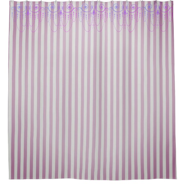 Boutique Stripes Lavender / Chandeliers - (Front)