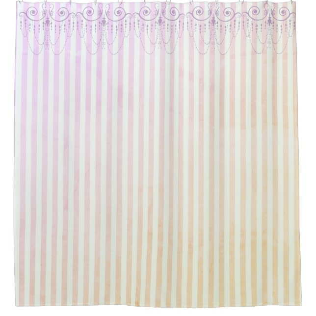 Boutique Stripes Lavender / Chandeliers - (Front)