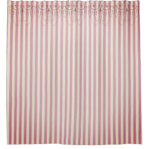 Boutique Stripes Pink / Chandeliers -