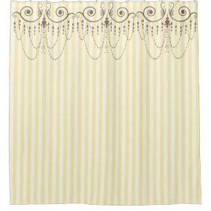 Boutique Stripes Yellow / Chandeliers -