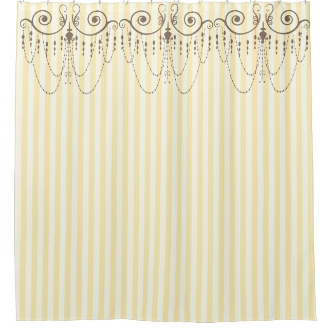 Boutique Stripes Yellow / Chandeliers - (Front)
