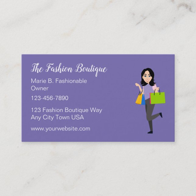 Boutique tendance Cartes de visite (Devant)