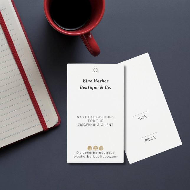 Boutique Vêtements Simple Balise Prix blanc (Créateur téléchargé)