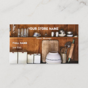 Boutique vintage / Cartes de visite de pâtisserie