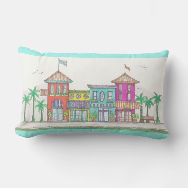 Boutiques tropicales Coussin Lumbar extérieur (Recto)