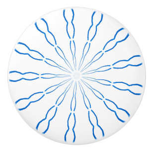 Bouton Abstrait bleu personnalisé