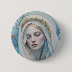 Bouton Badge de la Vierge Marie