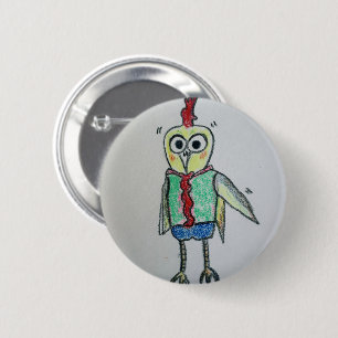 Bouton Badge de poulet