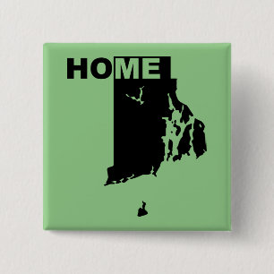 Bouton Badge Épingle de Rhode Island Maison Loin d