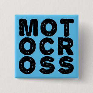 Bouton Badge Épingle Moto Cross Géant Logo Dirt Bi