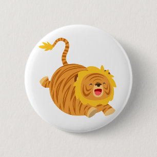 Bouton Bouncy Liger Bouton Carton mignon Badge