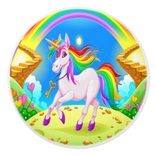Bouton céramique Unicorns précieux