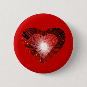 Bouton 'coeur' du coeur rouge badge rouge