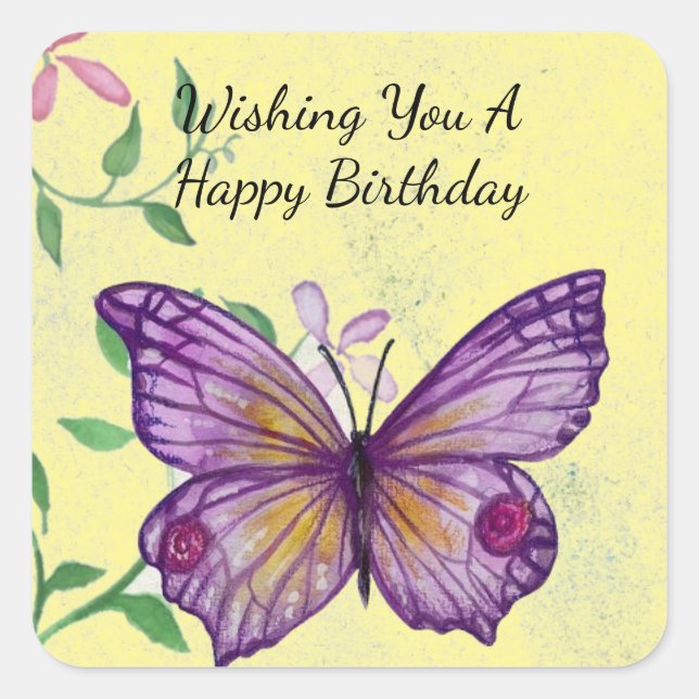 Bouton d'anniversaire heureux Sticker (Devant)