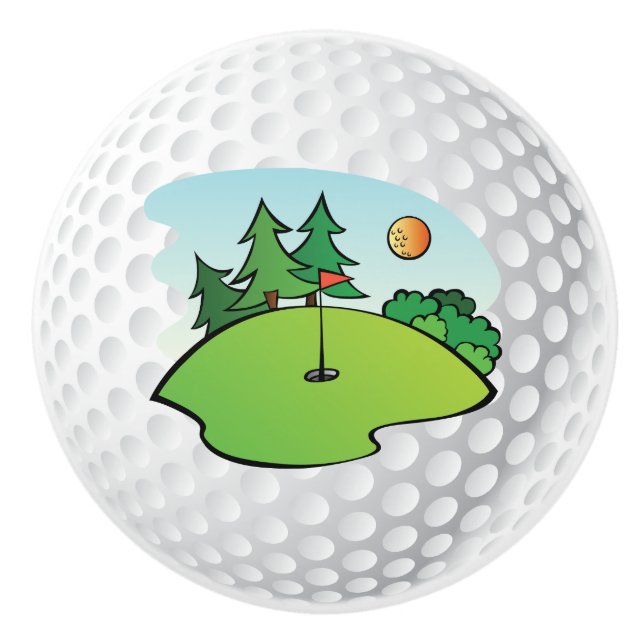 Bouton de boule de golf (Devant)