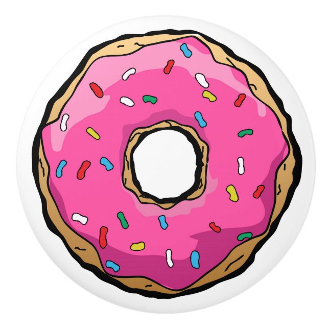 Bouton de Cabinet de beignet (Devant)