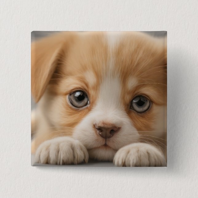 Bouton de chiot adorable Badge (Devant)