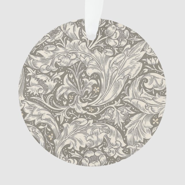 Bouton de fiancé de William Morris damassé antique (devant)