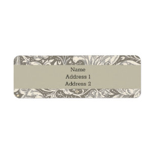 Bouton de fiancé en damas antique de William Morri
