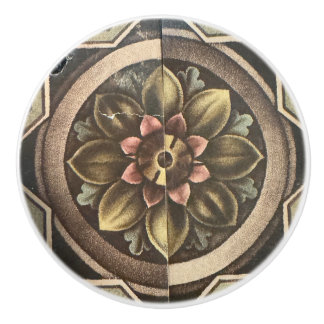Bouton de fleur de papier peint victorien