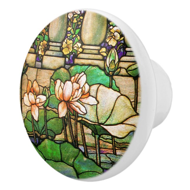 Bouton de Lotus en verre souillé de Nouveau (Droite)