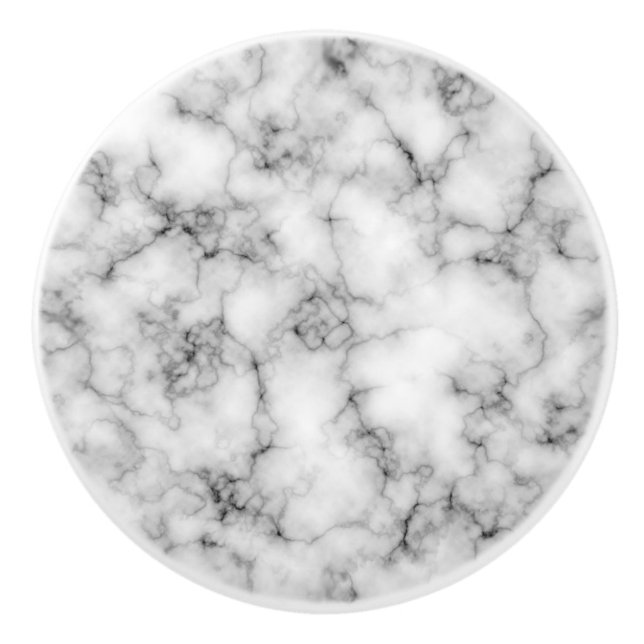 Bouton de marbre de porte ou de tiroir de Faux (Devant)