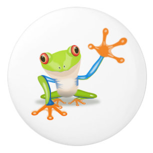 Bouton de ondulation mignon de bonjour de