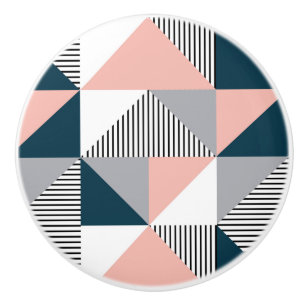 Bouton De Porte En Céramique Abstract ful geometry