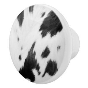 Bouton De Porte En Céramique Agritourisme rustique Pays de l'Ouest Cowboy Vache