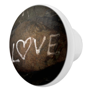 BOUTON DE PORTE EN CÉRAMIQUE AMOUR