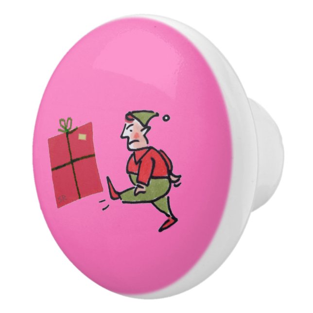 Bouton De Porte En Céramique Angry Elf ceramic knob (Droite)