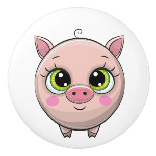 Bouton De Porte En Céramique Animaux précieux Thème Ceramic Knob