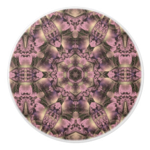 Bouton De Porte En Céramique Antiquité rose victorienne