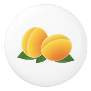 Bouton De Porte En Céramique Apricots doux