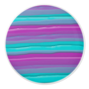 Bouton De Porte En Céramique Aqua Gris rose violet moderne