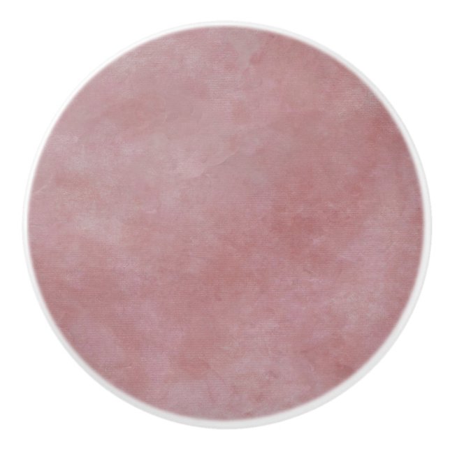 Bouton De Porte En Céramique Aquarelle unique texturé Look rose Drawer (Devant)