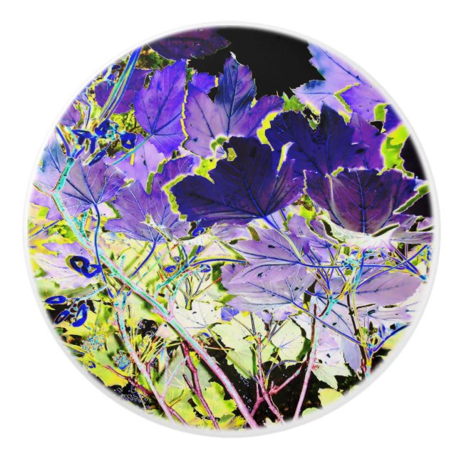 BOUTON DE PORTE EN CÉRAMIQUE ARBRES (Devant)