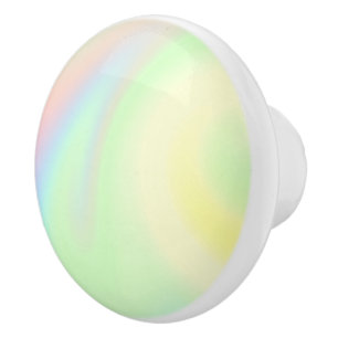 Bouton De Porte En Céramique Arc-en-ciel pastel de couleur