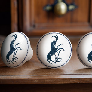 Bouton De Porte En Céramique Aries William De Morgan Dutch Delft Blue