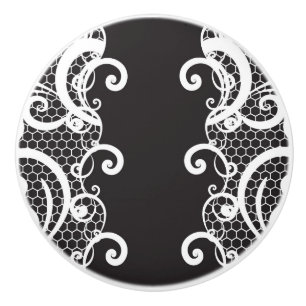 Bouton De Porte En Céramique Arrière - plan 1 de dentelle