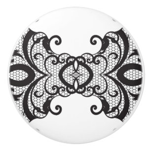 Bouton De Porte En Céramique Arrière - plan 2 de dentelle