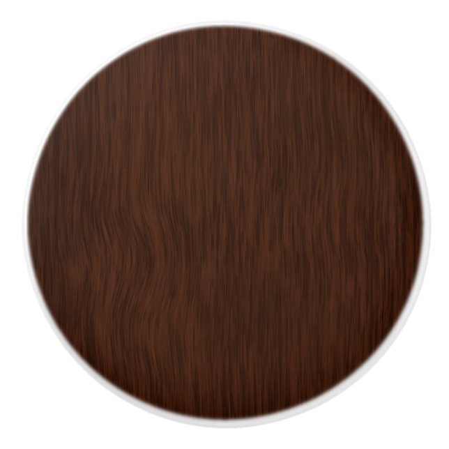 Bouton De Porte En Céramique Arrière - plan en bois foncé (Devant)