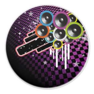 Bouton De Porte En Céramique Arrière - plan grunge