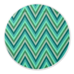 Bouton De Porte En Céramique Arrière - plan rayé de zigzag